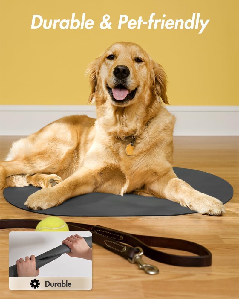 Absorbent Dog Food Mat-Dog Cat Mat for Food and Water Bowl, Quick Dry Pet Food Mat, No Stains Pet Feeding mat, Cat Accessories Pet Supplies-Water Bowl Mat for Messy Drinkers