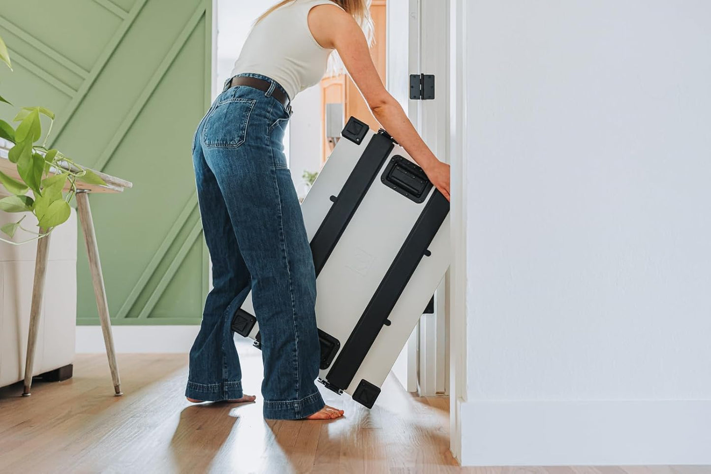 Impact Collapsible Dog Crate - Foldable Hard Crate for Extra Large Dogs - Heavy Duty Travel Kennel with Powder-Coated Aluminum - Quick Setup for Indoor & Outdoor (White, 40"+ (40.5" L x 27.5βW x 34" H