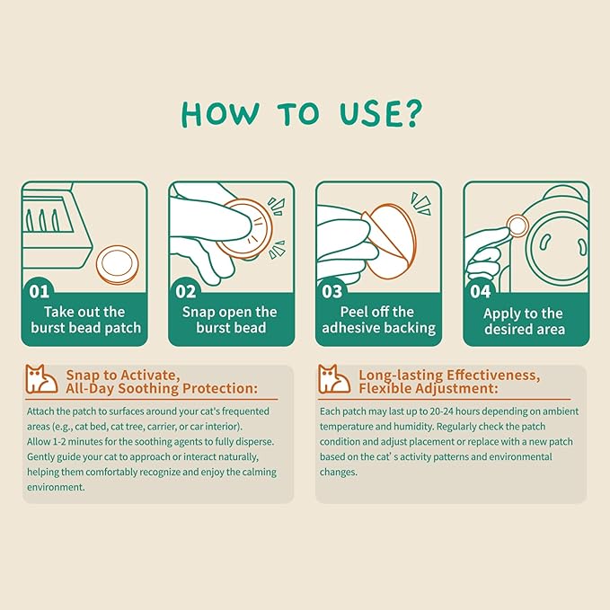 Cat Calming Diffuser – for Travel, Car & Home Use, Pheromone Diffuser for Cats & Kittens to Reduce Anxiety and Stress, No Electricity Needed, Long-Lasting Calming Support (1 Pack)