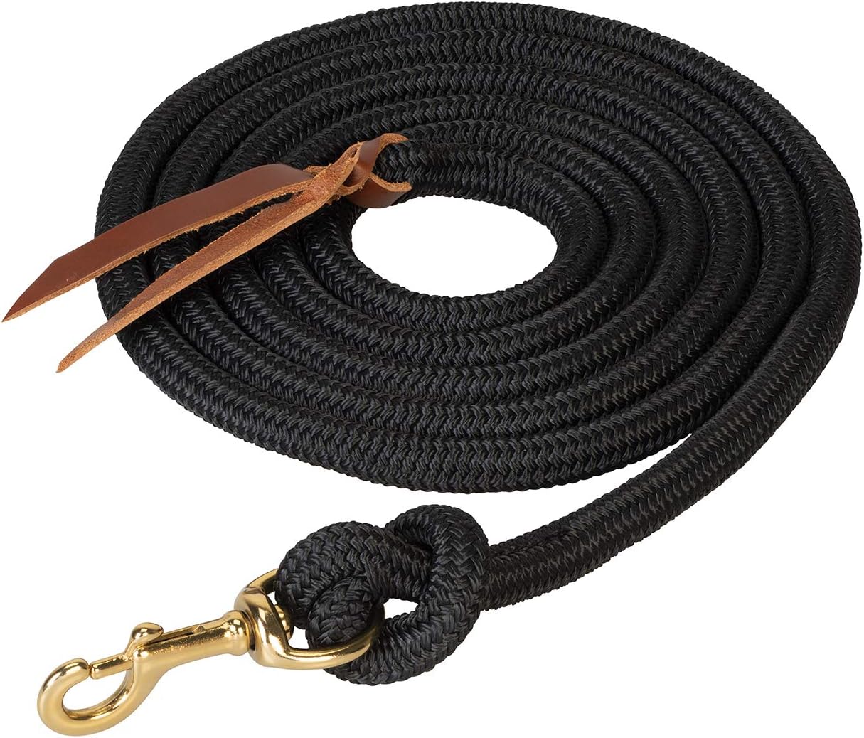 Weaver Equine Performance Lead Rope, Long Horse Lead Rope with Quick Halter Attachment, Soft Comfort Grip, Barn Horse Tack for Daily Use & Showing