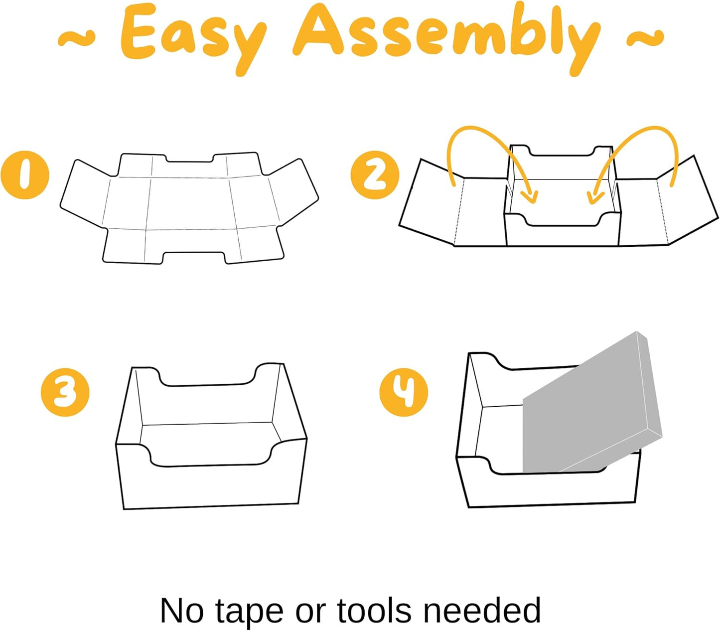 HIDE & SCRATCH Cat Scratcher Box and Cat Bed with Refillable Double-Sided Cardboard Scratch Pad for Indoor Cats