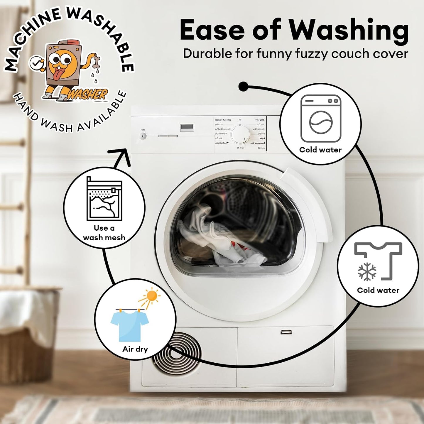 FUNNY FUZZY Pet Couch Cover for Sofa, Calming Dog Bed for Couch, Fluffy Plush Dog Couch Mat for Furniture Protector for Medium Dogs and Cats, 33ร28 in, Pink