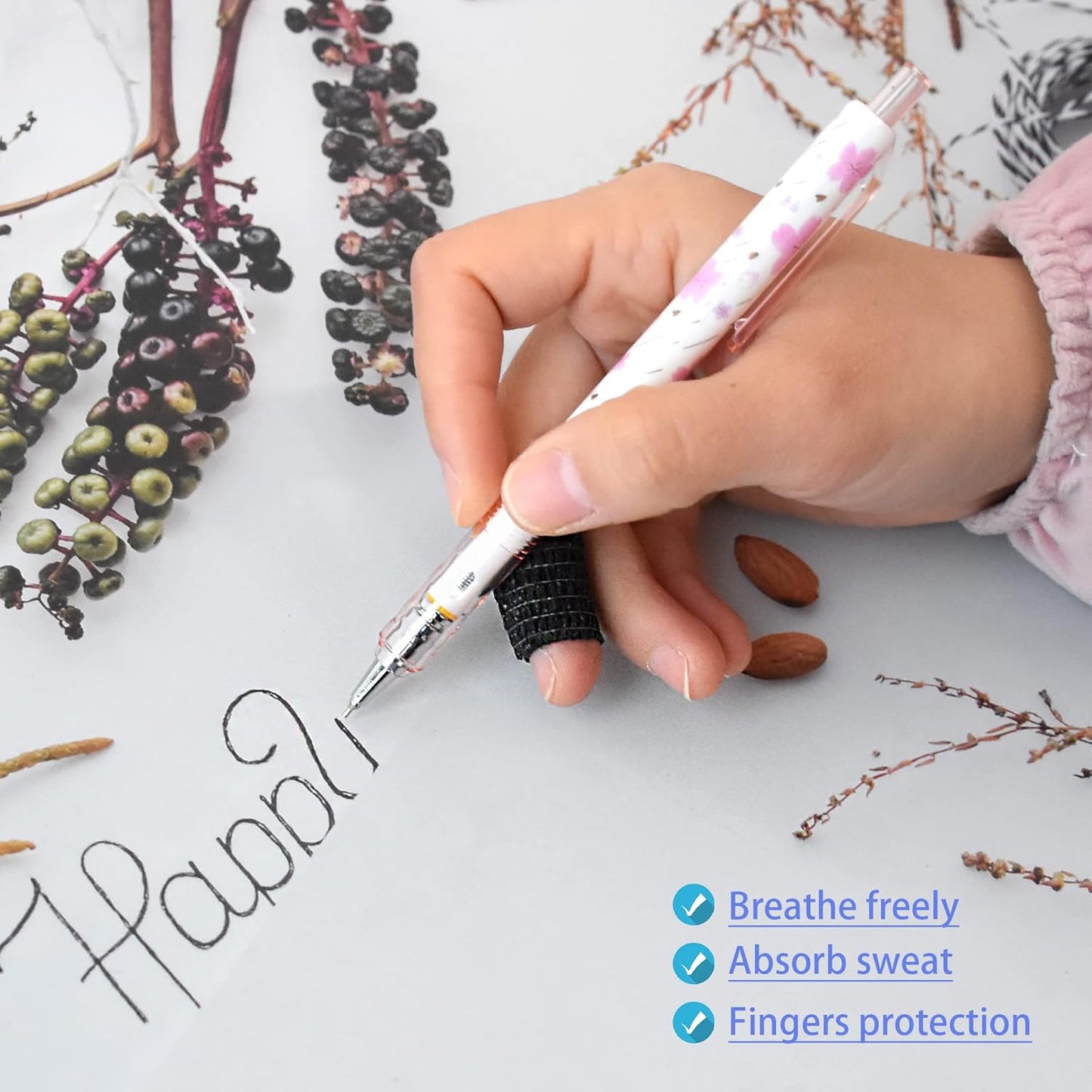 9 Pack 1" x 5 Yards Self Adhesive Bandage Wrap Self Stick Wrap for Ankle, Wrist, Finger, Sports, Breathable Cohesive Vet Tape for Pets (Black)