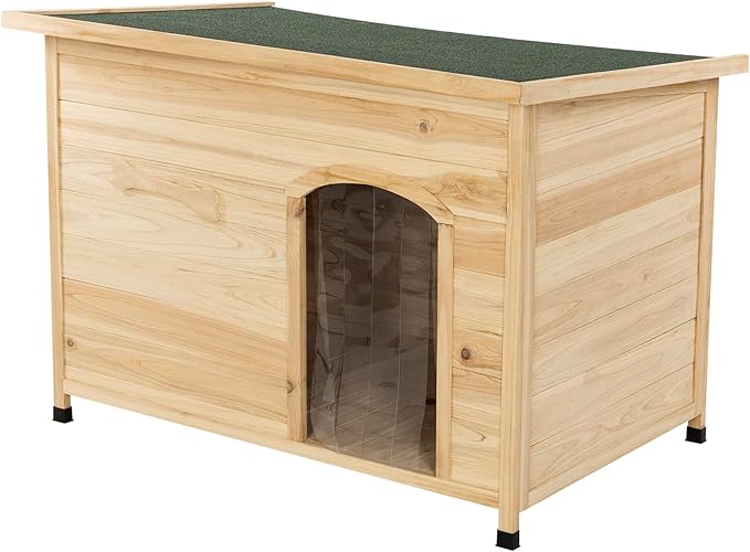 Large Solid Wooden Dog House,Suitable for Both Indoor and Outdoor, Suitable for Large Dogs and Animals of The Following Size, Easy to Clean,Can DIY,45.75" W x 31.25" D x 32.5" H