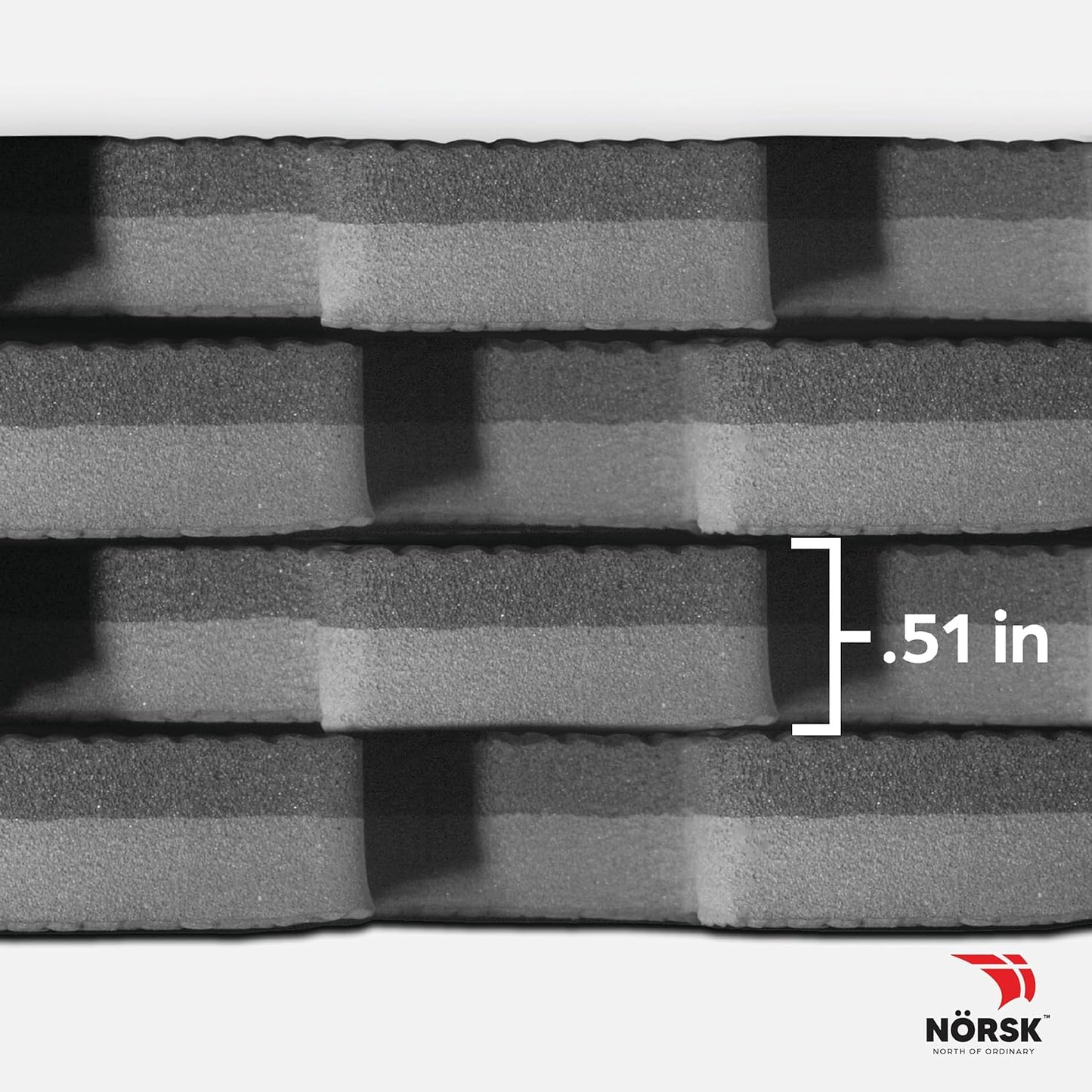 Norsk Multi-Purpose Reversible Floor Mats - EVA Interlocking Foam Tiles (Gray/Black 16 Tiles - 64 sq. Ft. 1/2" Thick)