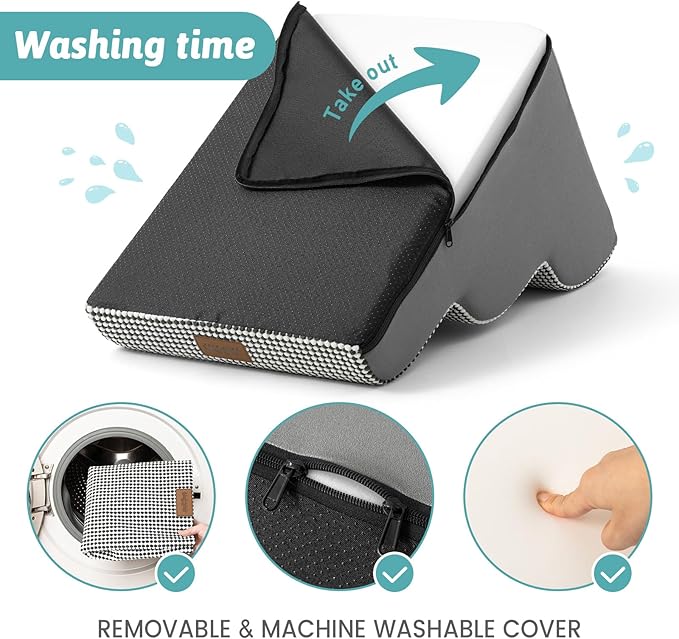 Dog Stairs for Small Dogs 19.7" H, Curved Dog Step for Puppy, Older or Cat, Medium Pet Ramp for Sofa, Couch or Bed, Ladder with High Density Foam, 15.7x28.3x19.7 inch, 4 Step, White Black