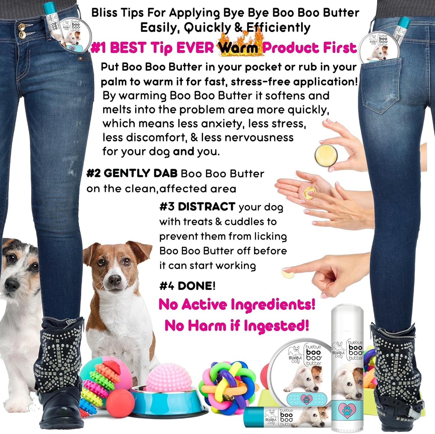 The Blissful Dog 8 oz TIN Jack Russell Terrier Booboo Butter