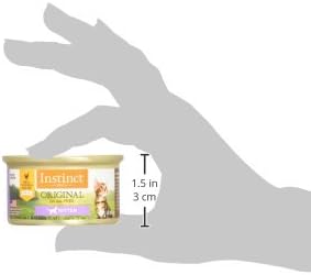 Instinct Original Kitten Wet Cat Food, Pate, Grain-Free - Real Chicken, 3 oz. Cans (Pack of 24)