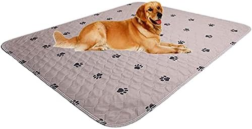 SincoPet Washable Dog Pee Pads with Puppy Grooming Gloves,Puppy Pads,Reusable Pet Training Pads,Large ,Waterproof Pet Pads for Dog Bed Mat,Super Absorbing Whelping Pads,24x36 Inch (Pack of 4)