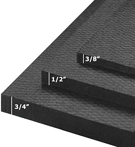 American Floor Mats - Heavy Duty Stall Tiles - Stable/Horse Tiles - Thick, Durable Rubber Flooring Solid Black 1 Corner Tile 1/2" Thick