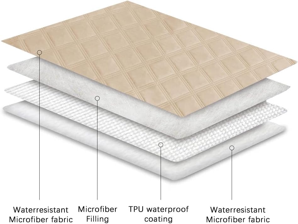 Ameritex Waterproof Dog Bed Cover Pet Blanket with Anti-Slip Back for Furniture Bed Couch Sofa