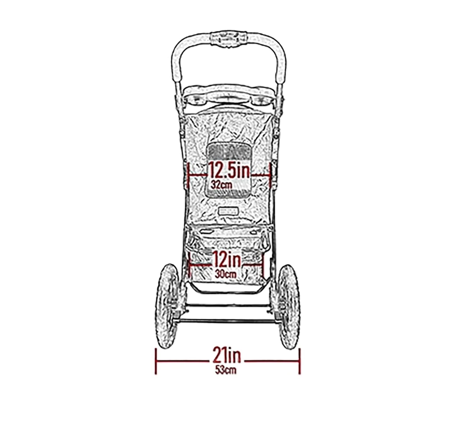 Pet Gear No-Zip Jogger Pet Stroller for Cats/Dogs, Zipperless Entry, Airless Tires, Easy One-Hand Fold, Cup Holder + Storage Basket, Navy