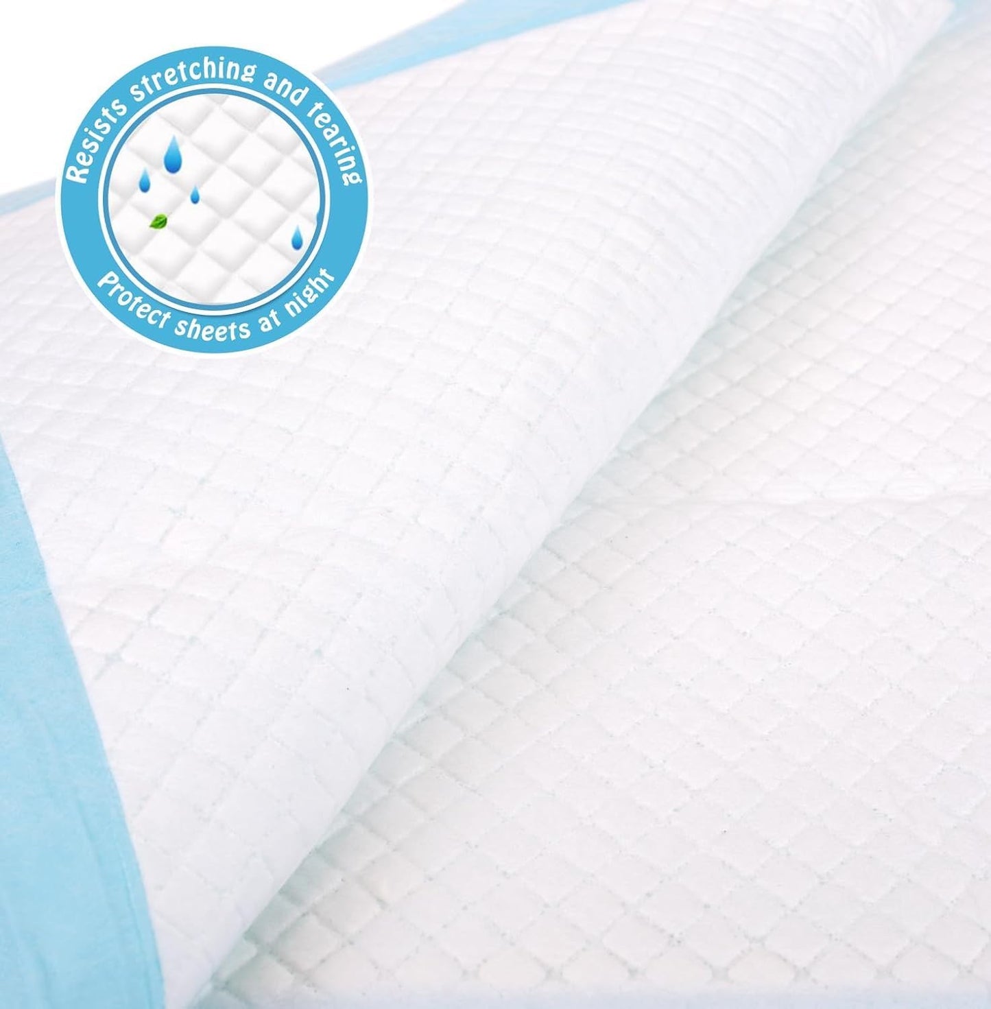 Disposable Bed Pads for Incontinence 23" x 36" - 80 Count, Leak-Proof Chucks Pads for Adults, Elderly and Pets, Absorbent Disposable Underpads, Incontinence Bed Pads Disposable for Beds