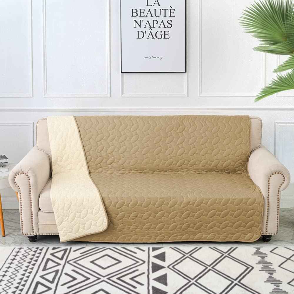 Ameritex Pet Bed Cover Dog Bed Blanket for Sofa and Furniture Waterproof New Pattern Design (52x82 Inch, Sand)