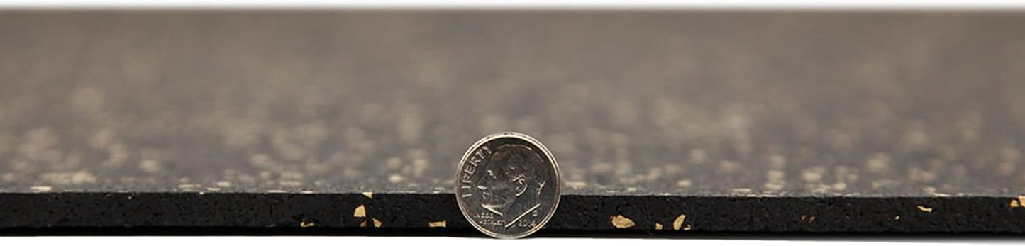 Flooring Inc's 1/4" Thick Tough Rubber Flooring Roll | Flexible Recycled Rubber Floor Mats for Home Gym | Heavy Duty Rubber Mat for Home Gyms, Sheds, Horse Stall Mat or Trailer