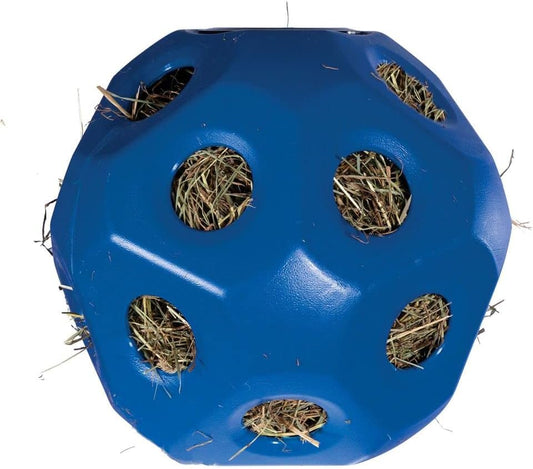 Schneiders Slow Feed Hay Ball Feeder for Horses | Color Blue Horse Stable Companion | Slow Feed Consumption | Boredom Buster | Durable Polyethylene