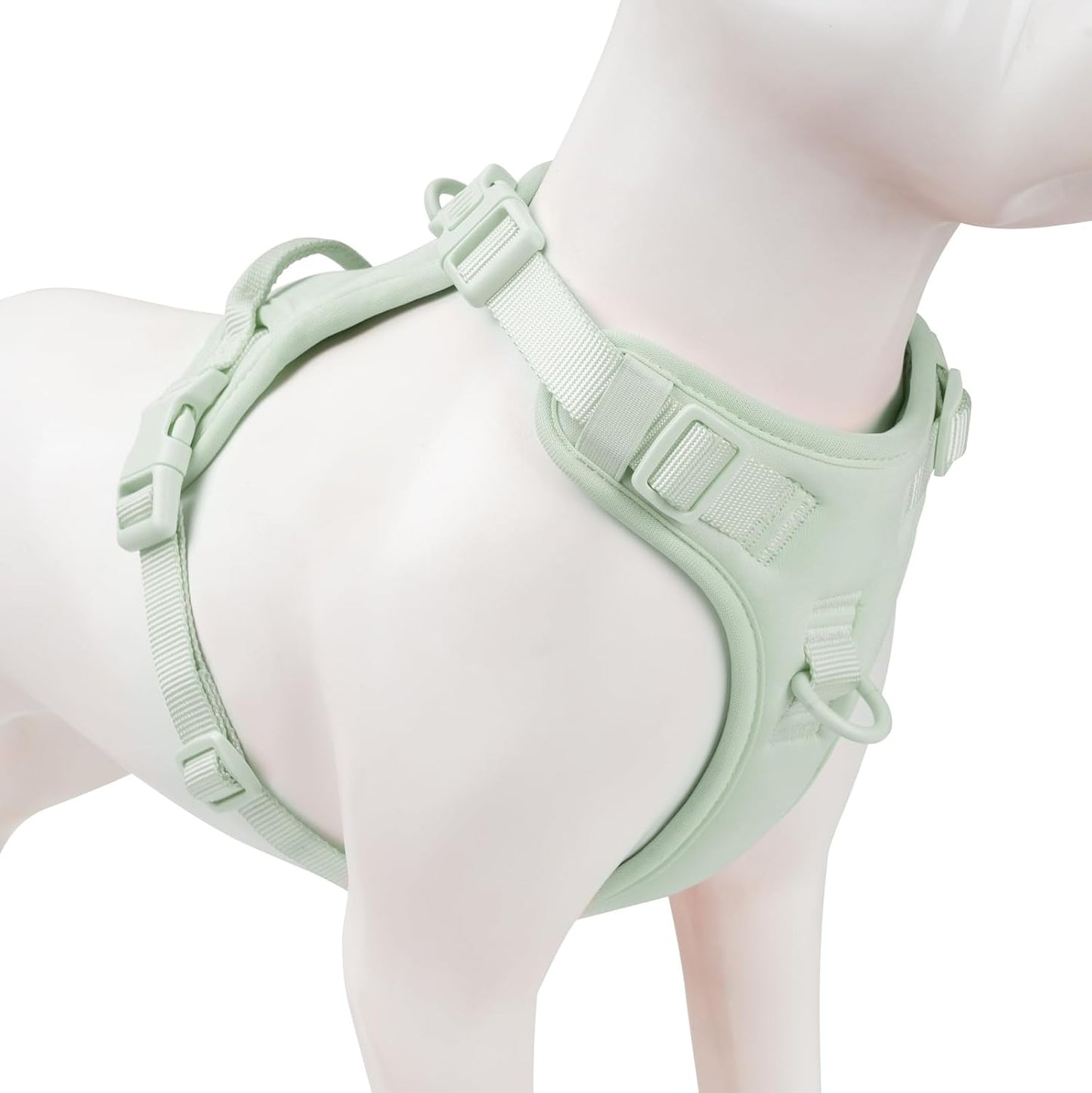 No Pull Dog Harness, Puppy Vest with Front Clip for Small Medium Large Sized Dog(Light Green,M)