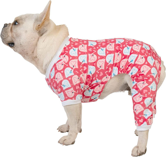 CuteBone Dog Halloween Pajamas Puppy Onesies Small Dogs Soft Pjs Coat Cat Apparel Comfy Pet Christmas Clothes Outfit Doggie Bodysuit P145L