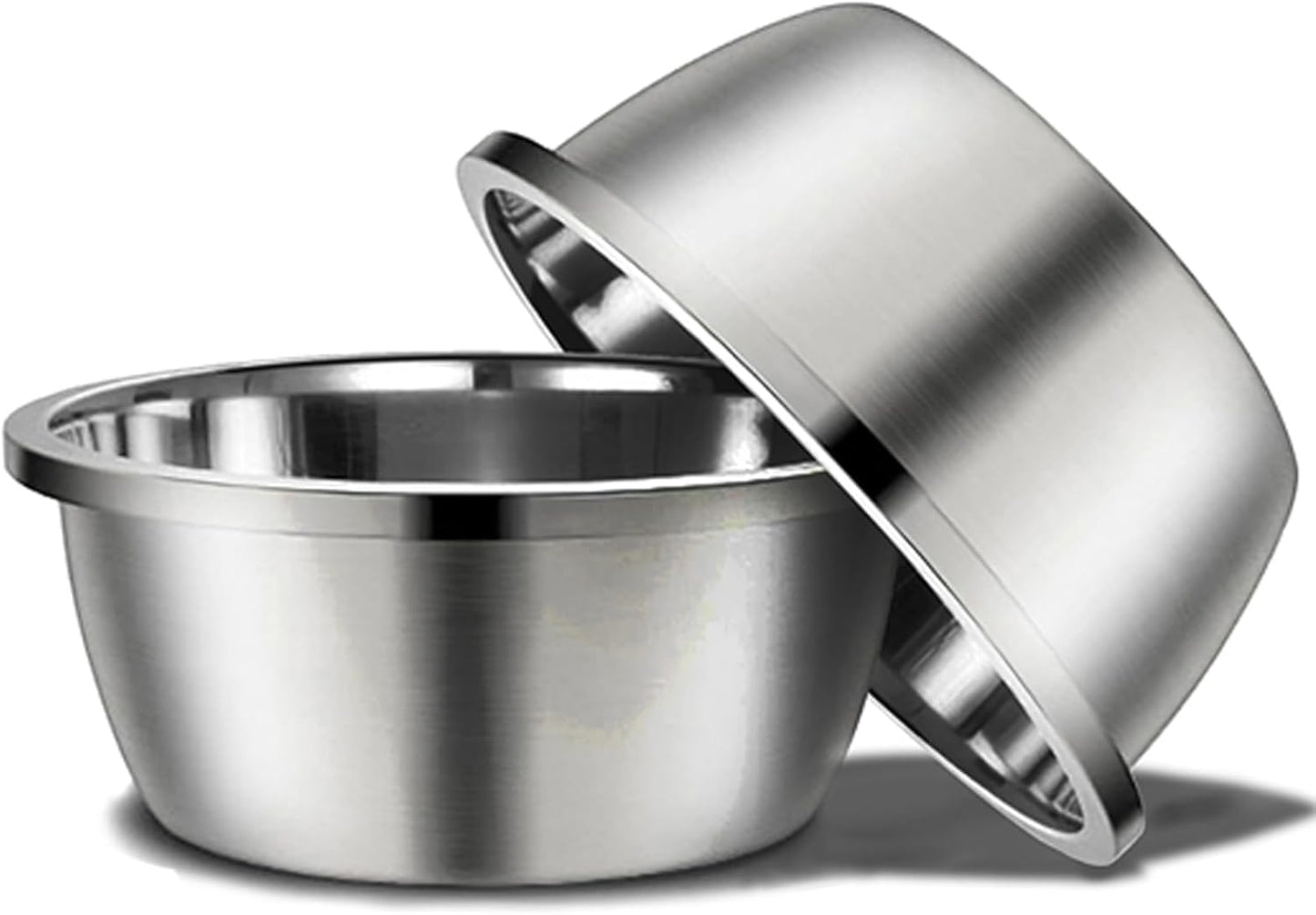 Stainless Steel Large Dog Bowl Set of 2, with 116 oz (15cup) High Capacity Metal Dog Food Bowls,Desirable Water and Food Bowls for Large, X-Large, and Giant Dogs,Heavy Duty, BPA-Free
