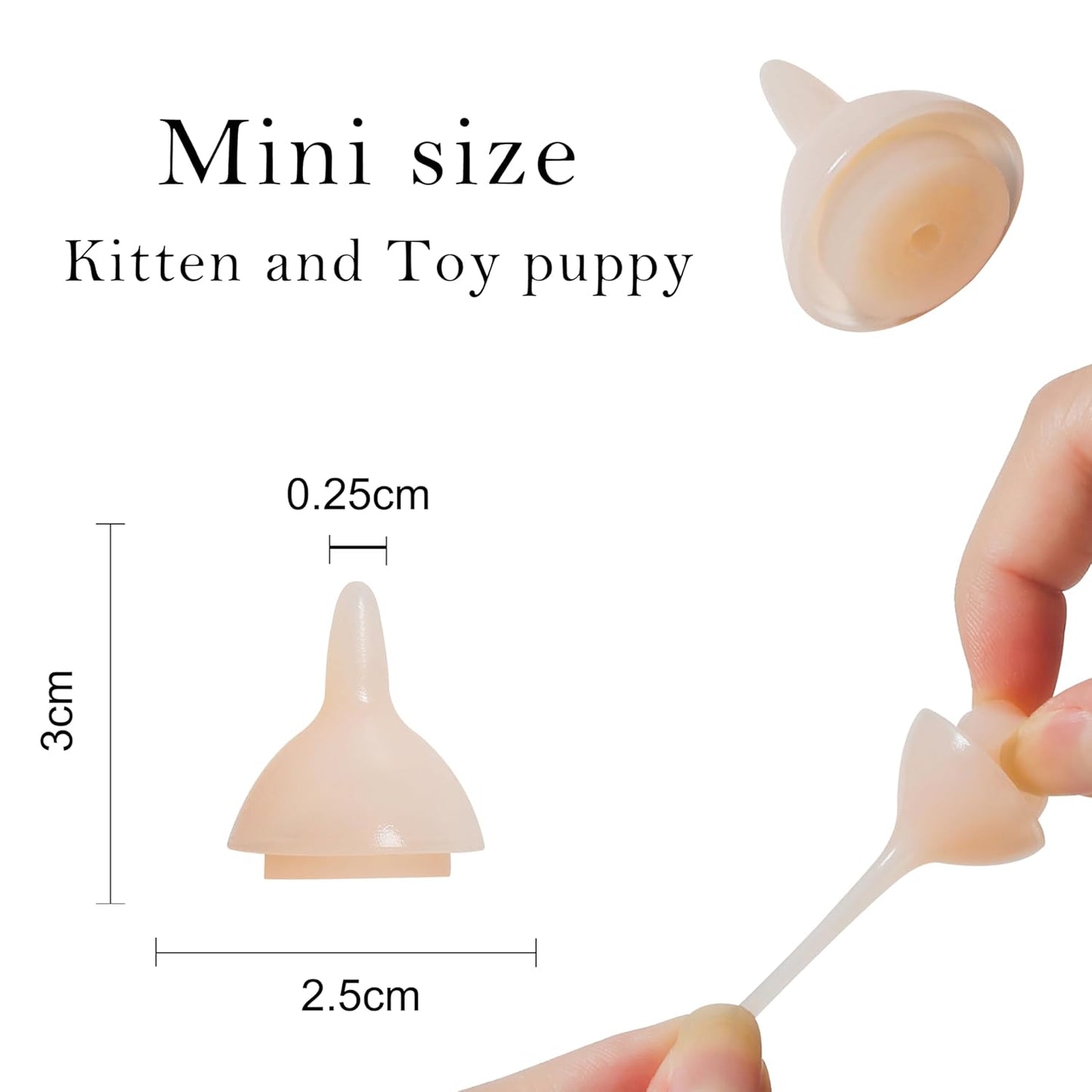 Silicone Feeding Nipples and Syringes for Newborn Kittens, Puppies, Small Animals, Rabbits Dongdong pet