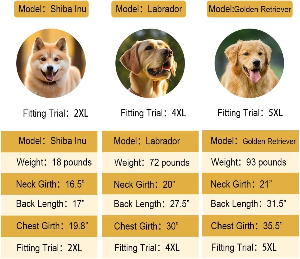 Dog Pyjamas PJS Sweater Clothes and Home Clothing Suitable for Medium to Large Breeds of Dogs, Dog Neutering Suits, Extra-Large Stretch Fabric, Four-Legged (Thickened Orange Stripes, 3XL)