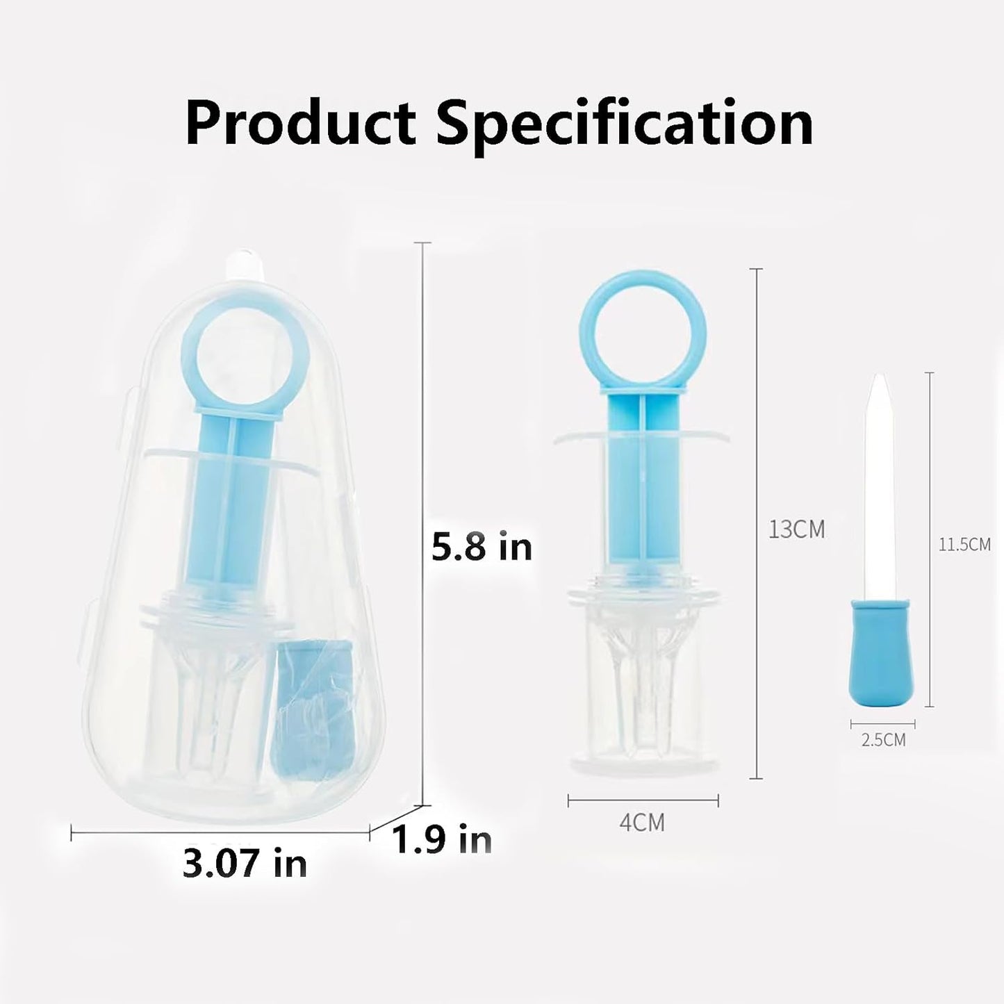 Pet Liquid Feeding Kit Pet Feeding Syringe Soft Tip, Cat Dog Syringe Bottles for Pet Feeding,Pet Medical Feeding Dispenser Tool (Blue)