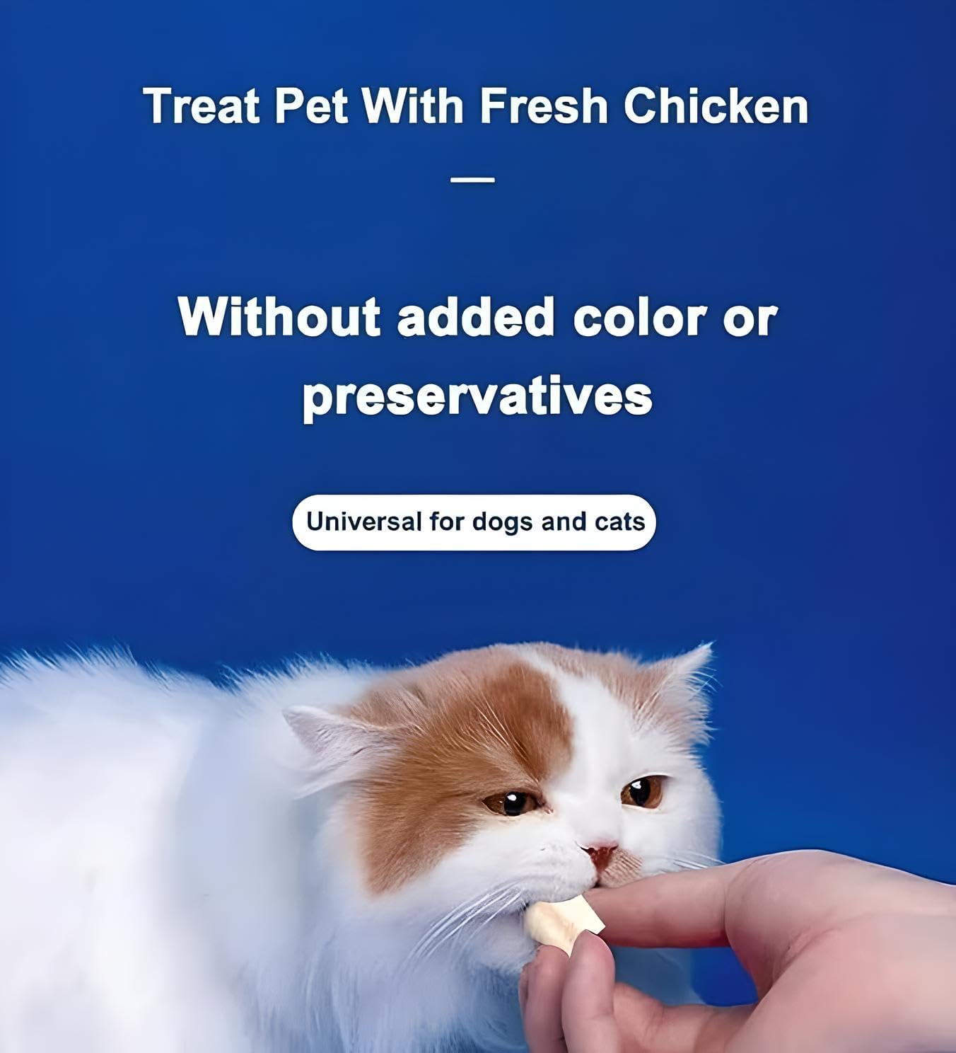 Organic Freeze Dried Dog & Cat Treats - Single Ingredient, Grain Free Food Toppers for Healthy Pets, No Fillers or Preservatives (3 Bag, Chicken)