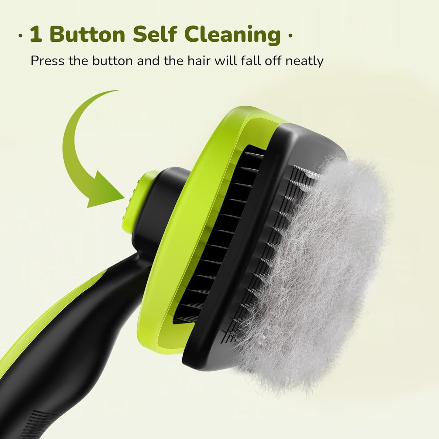 Pecute Self-Cleaning Slicker Brush for Dogs, Cats, Lightweight Dog Brush for Shedding Massaging Grooming, Cat Brush Gently Removes Loose Fur Undercoat for Dogs Cats Rabbits of All Hair Types