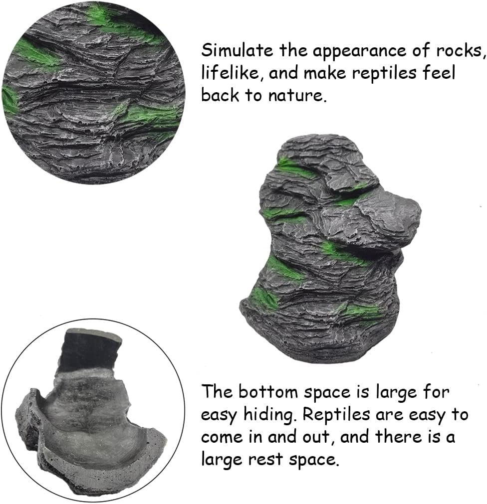 Turtle Basking Platform Large Tortoise Dock Resting Rock Turtle Climbing Ramp Shale Step Ledge Aquarium Terrarium Decor for Tortoise Bearded Dragon Lizard Chamelon Frog Gecko Snakes Iguana Betta Fish