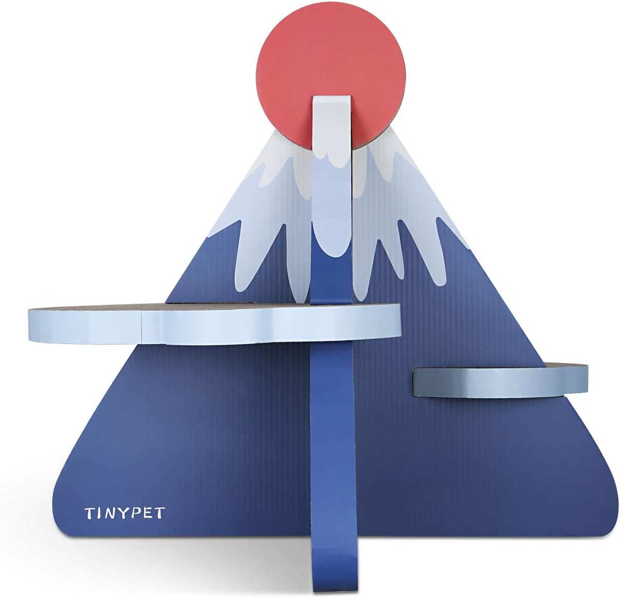 Cat Scratcher Post Board, Mount Fuji Shape Cat Scratching Lounge Bed, Durable Pad Prevents Furniture Damage