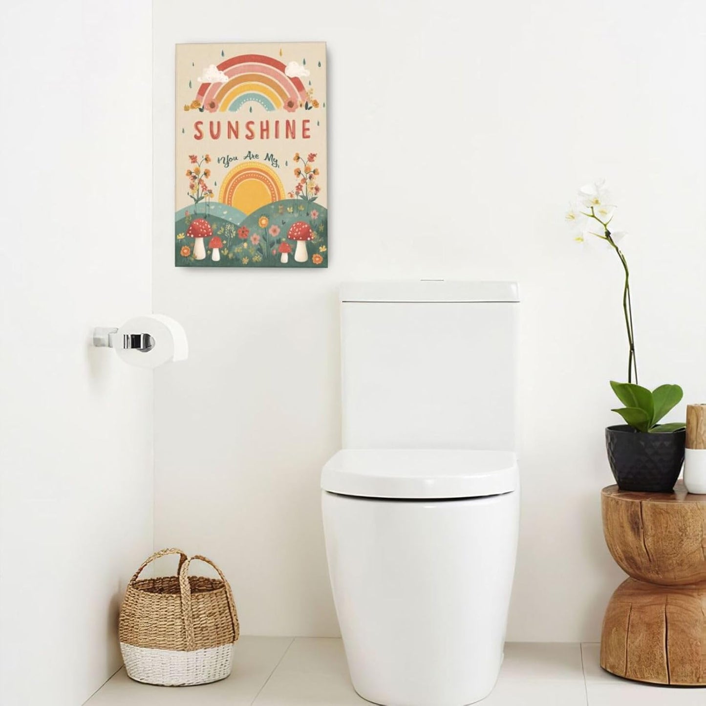 You Are My Sunshine Inspirational Canvas Wall Art Motivational Encouragements Wall Decor First Communion Gifts for Girls Boys Toddler Teens Pictures Painting Print Artwork Framed Decorations Nursery Dorm Bedroom 16"x24"