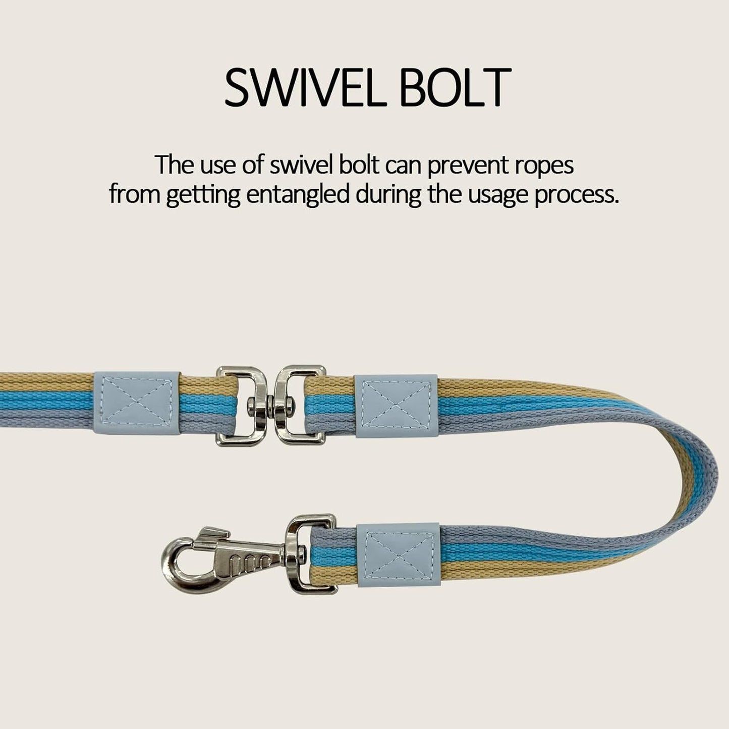 Lunge Line Polyester Cotton Lunge Line 25 Ft with EVA Stop Equine Lunge Line for Horses with Swivel Bolt Snap