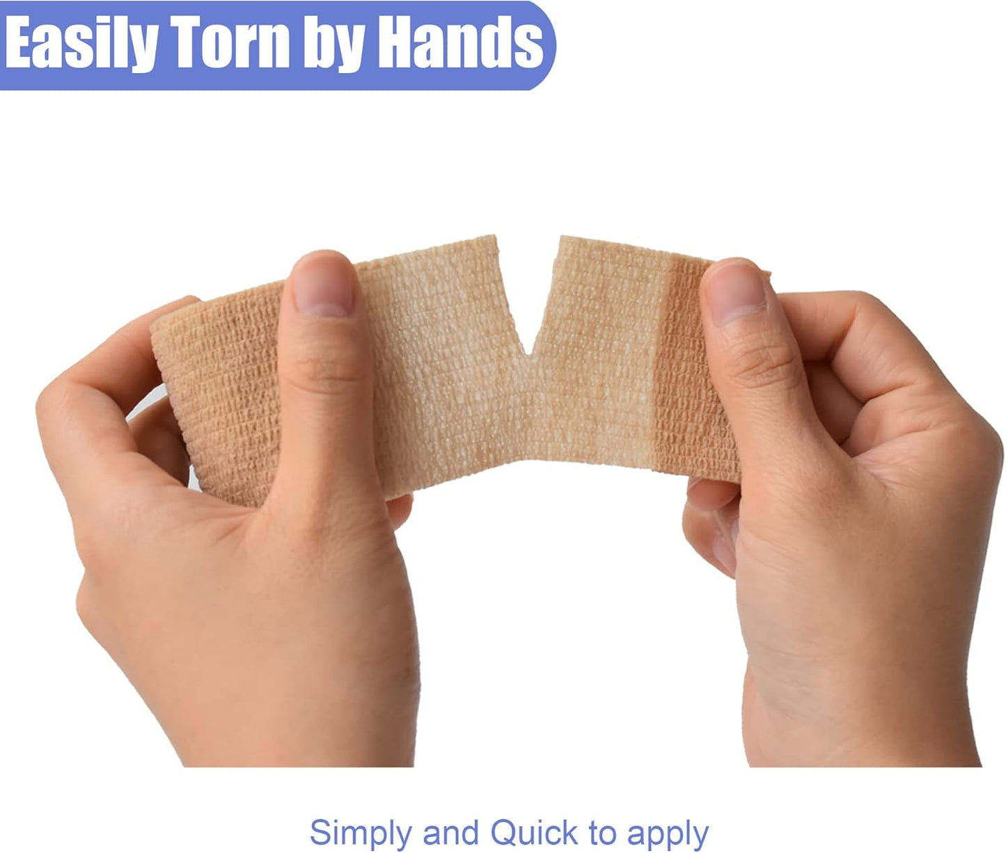 9 Pack 2" x 5 Yards Self Adhesive Bandage Wrap Self Stick Wrap for Ankle, Wrist, Finger, Sports, Breathable Cohesive Vet Tape for Pets (Multi Colors)