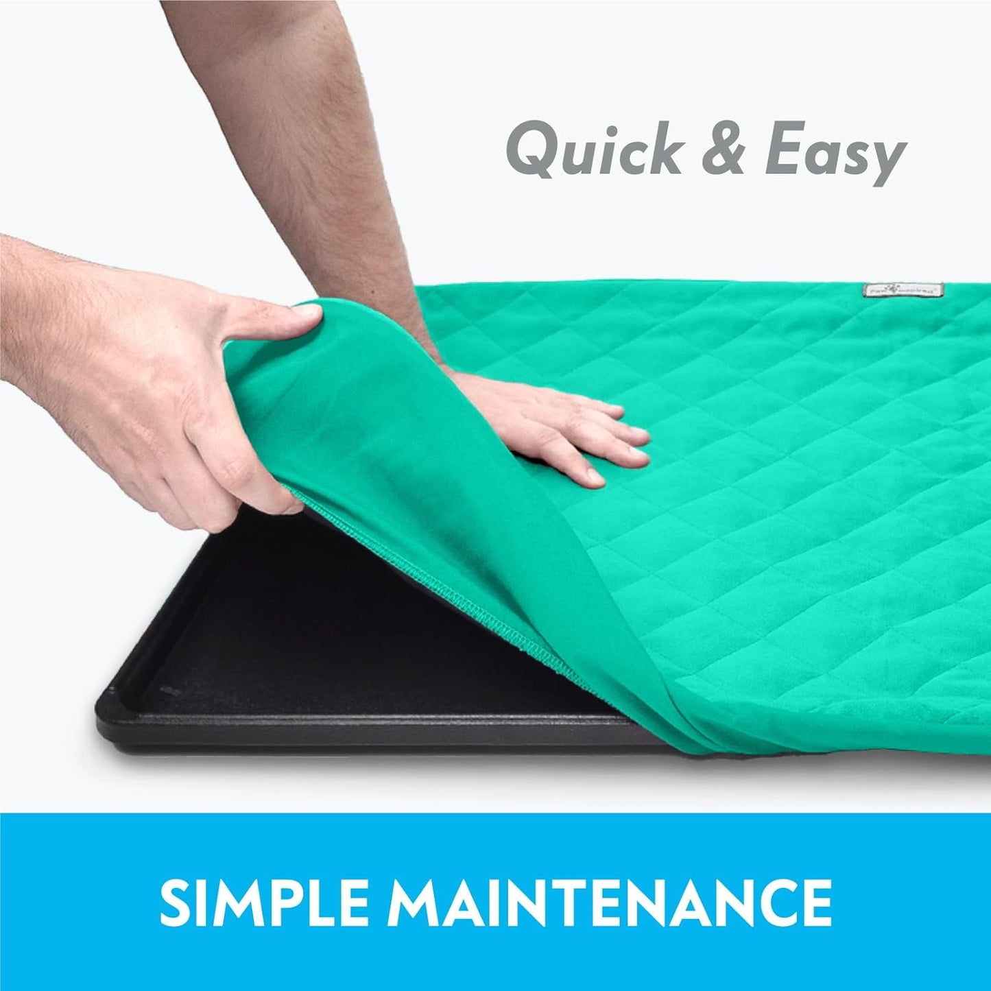 Paw Inspired Fitted Fleece Liner for Ferret Nation, Critter Nation Cage for Ferrets, Rats, Chinchillas, Hedgehogs & Other Small Animals (Green, Shelf Liner)