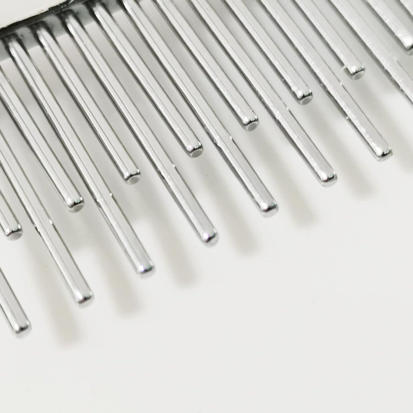 Dog or Cat Comb Grooming with Short and Long Teeth Dematting Knots Tangles Remover Combs Detangler Tool Suitable for Dogs Cats Poodle HorseStainless Steel Pin (Red)