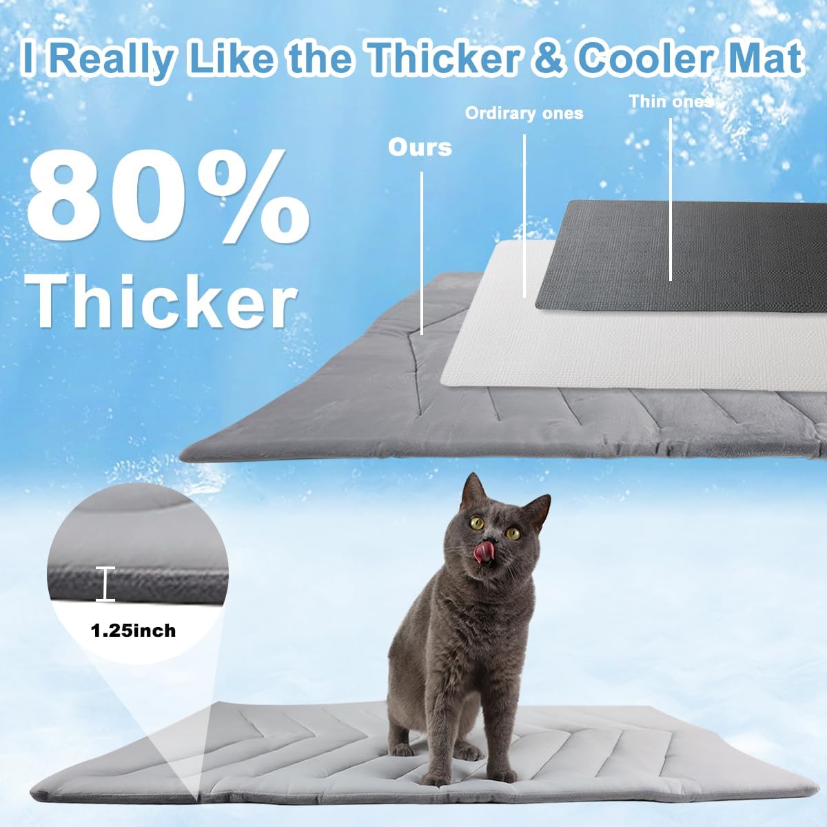 Dog Cooling Mat for Large Dogs 40 x 28''Self Coolings Foldable Cooling Pad,Q-MAX>0.5 Washable Ice Cool Fabric-Cool on Contact，Easy Washable Pet Pad for Kennel Sofa Floor Car Seats in Summer