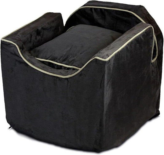 Snoozer Small Luxury Lookout Car Seat, Black and Herringbone