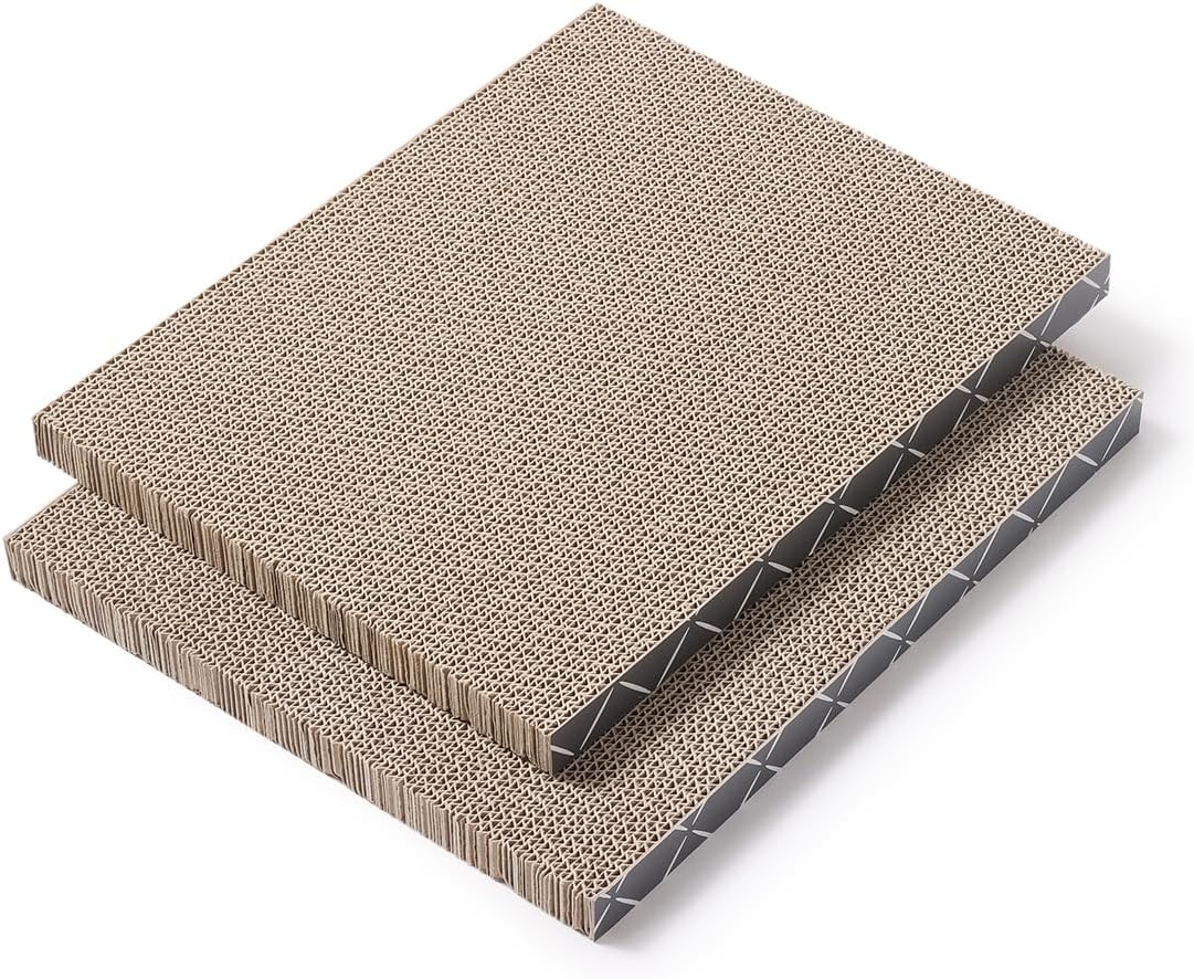 Hide & Scratch: Cat Scratcher Pad Pack; Cat Scratch Pad Refills for Hide & Scratch Scratcher Box (2 Pack)