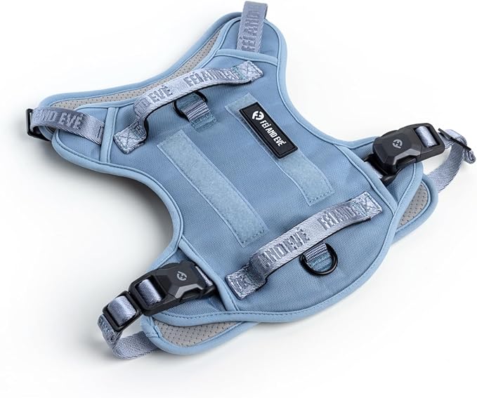 2025 New Edition, Fei & Eve MagEase Dog Harness - 3-Second Magnetic Buckles | 3-Point No-Pull Control | Heavy-Duty 900D Nylon | Dual Safety Handles | Breathable Mesh | Adjustable Fit | Large, Blue