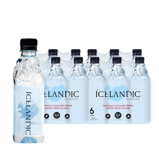 Icelandic Glacial Natural Spring Water, Unflavored, 330 ml / 11.1 Fl Oz (Pack of 24)