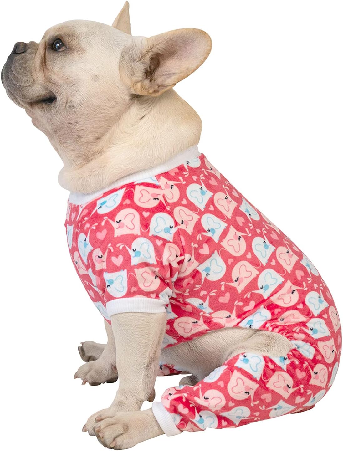 CuteBone Dog Halloween Pajamas Puppy Onesies Small Dogs Soft Pjs Coat Cat Apparel Comfy Pet Christmas Clothes Outfit Doggie Bodysuit P145M