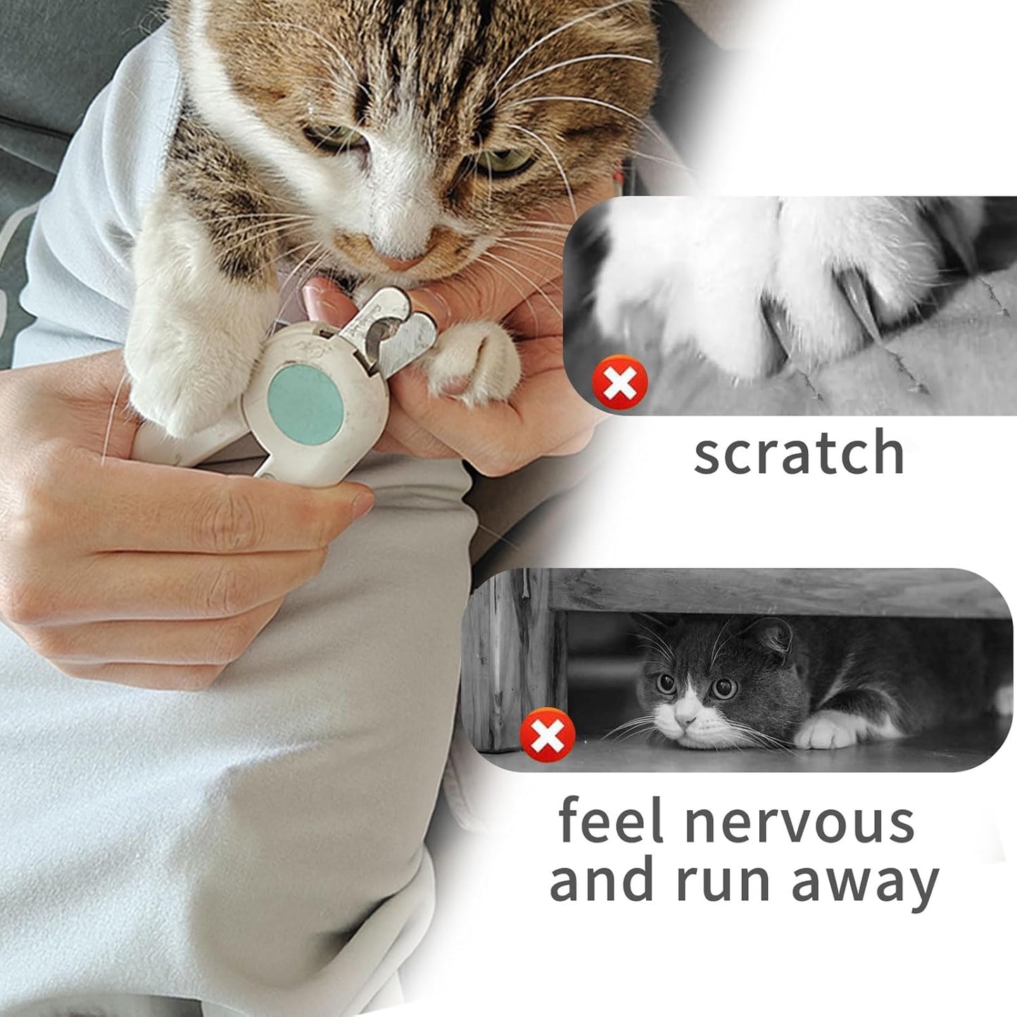2PCS Cat Wrap for Cutting Nails, 21x21in Self-Adherent Pet Cat Grooming Wrap for Medicine, Nail Clipping, Teeth Brushing, Ear Cleaning | Anti-Escape Anti-Bite Anti-Scratch (Butterfly)