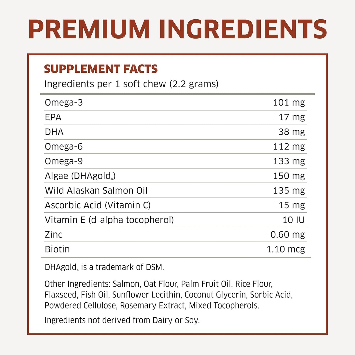 Salmon Oil for Dogs - Wild Alaskan Fish Oil for Dogs - Omega 3 for Dogs - Itch Relief for Dogs - Dog Joint Health - Dog Allergy Relief- Dog Itch Relief - 120 Dog Fish Oil Soft Chews