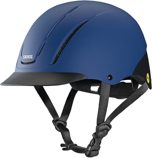 Troxel Spirit MIPS Technology Full Coverage Horse Riding Helmet, Horseback Riding Gear for Equestrians, Small (6-1/2-6-7/8), Navy Duratec