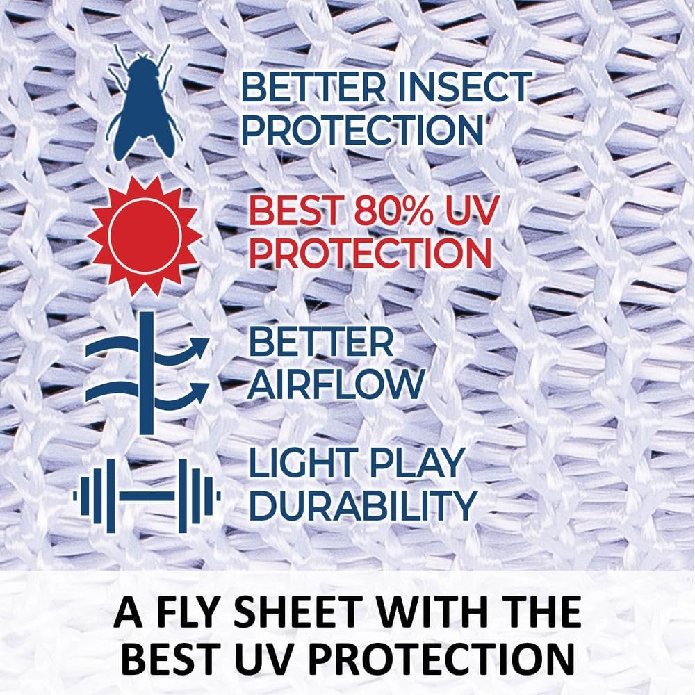 Schneiders Soft Interlock Mesh II Horse Fly Sheets | Superior UV & Insect Protection | Versatile Euro Fit Option | Reflective Safety Design