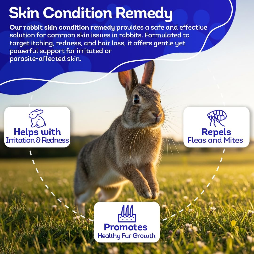 HA4E - Rabbit Skin & Fur Treatment - Natural, Homeopathic Tablets for Itch Relief & Comfortable Skin - 300 Tablets