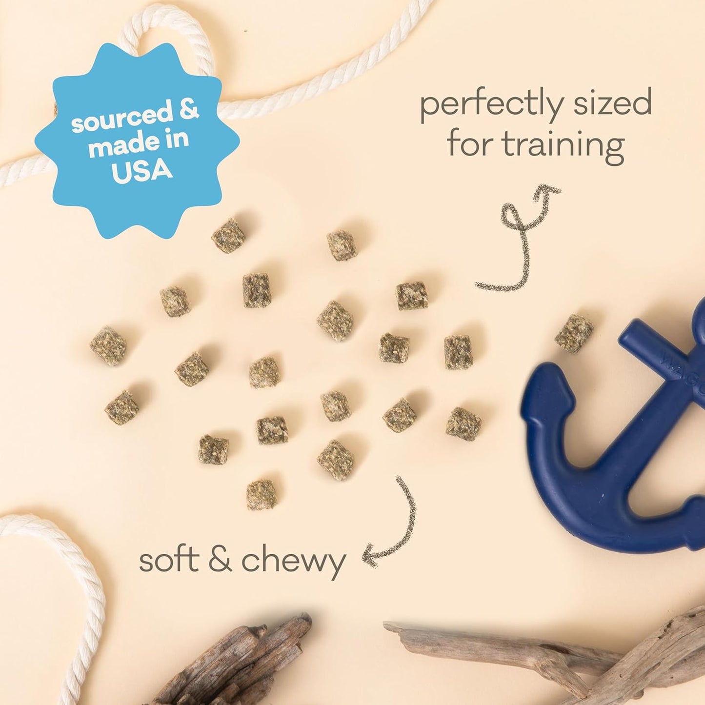 Polkadog Wonder Nuggets – Soft & Chewy Dog Treats with Wild-Caught Whitefish & Kelp – Healthy, Limited Ingredient Training Treats for All Dog Breeds and Ages – Natural, Made in USA – 10 oz