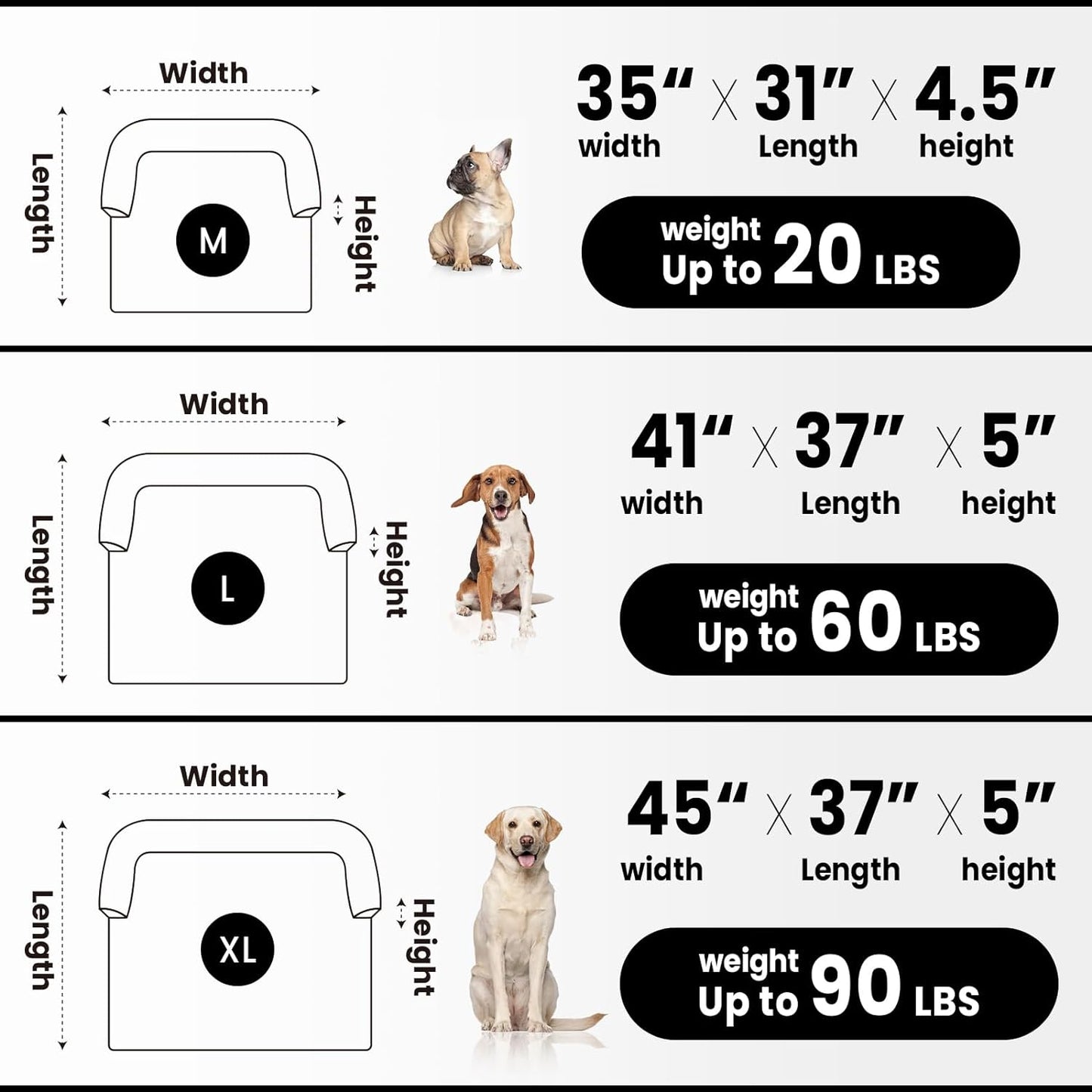 Calming Dog Couch Bed for Medium Dogs/Cats, 35 x 31 inch Waterproof Removable Pet Mat Couch Cover for Furniture Protector, Non-Slip Fluffy Pelsbarn Dog Bed for Couch, Sofa - Tie-Dye Grey