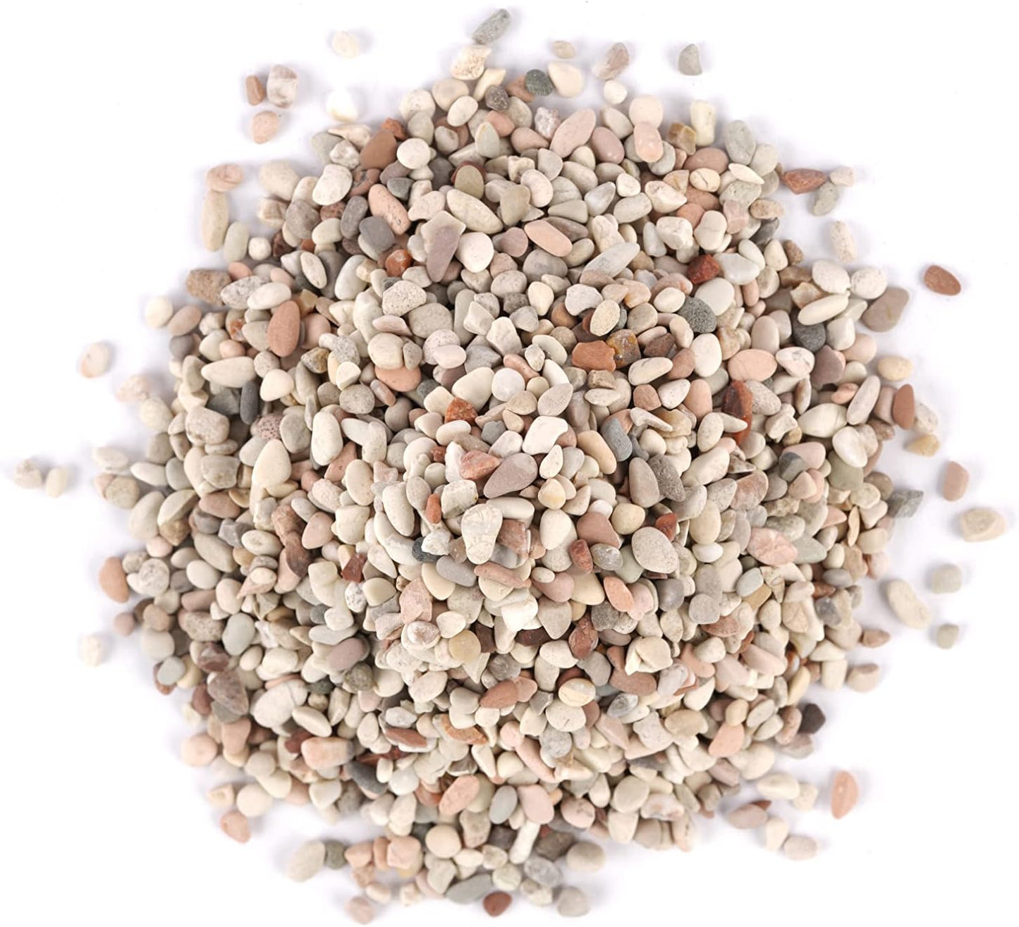 LANDEN Betanu Aquascape Sand for Aquarium Landscape, Natural Cosmetic Gravel, Granite Sand, Fish Tank Decorative Sand, Coarse Sand for Plants, Small Pea Gravel, Light Colored Gravel 3-5mm 2L (7lbs)