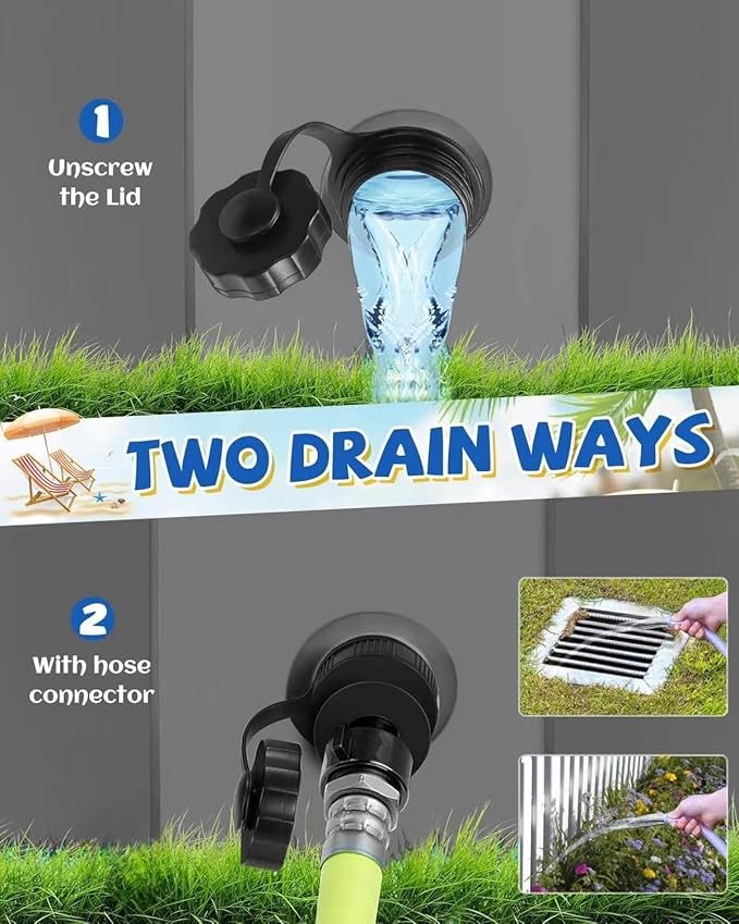 YSJILIDE Portable Dog Pool PVC Pet Swimming Bathtub Collapsible Hard Plastic Pool for Pets to Swim and Bath (L-48"x 12" Dark Grey)